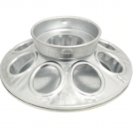 JAR CHICK FEEDER BASE GALVANIZED