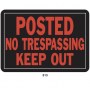 NO TRESPASSING SIGN