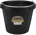 LITTLE GIANT DURAFLEX RUBBER FLAT BACK BUCKET 18QT