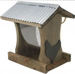 RUSTIC  TALL HOPPER FEEDER