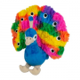 TALL TAILS 9" PEACOCK SQUEAK TOY