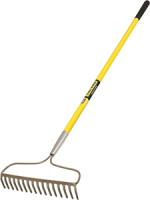 TRUPER BOW RAKE YELLOW HANDLE