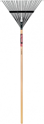 TRU TOUGH 24" STEEL LEAF RAKE